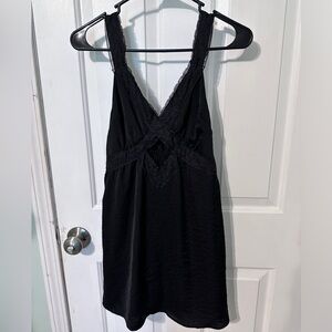 American Eagle silky cut-out lace mini dress